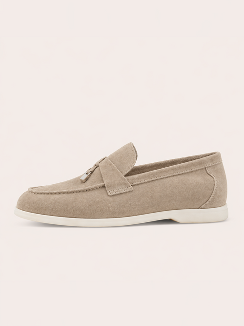 Mocassins Femme Beige à Semelle Confort