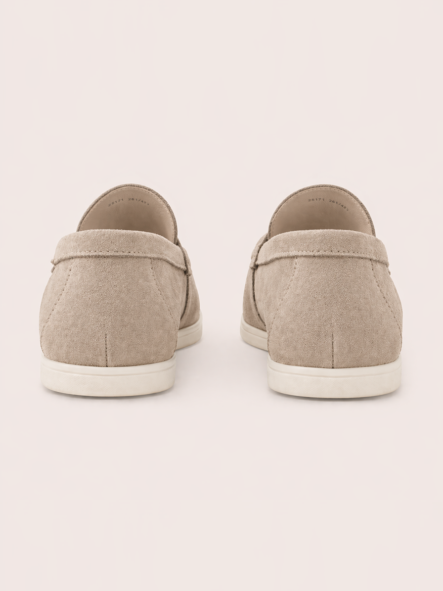 Mocassins Femme Beige à Semelle Confort