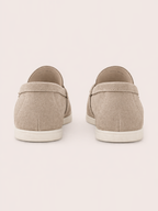 Mocassins Femme Beige à Semelle Confort