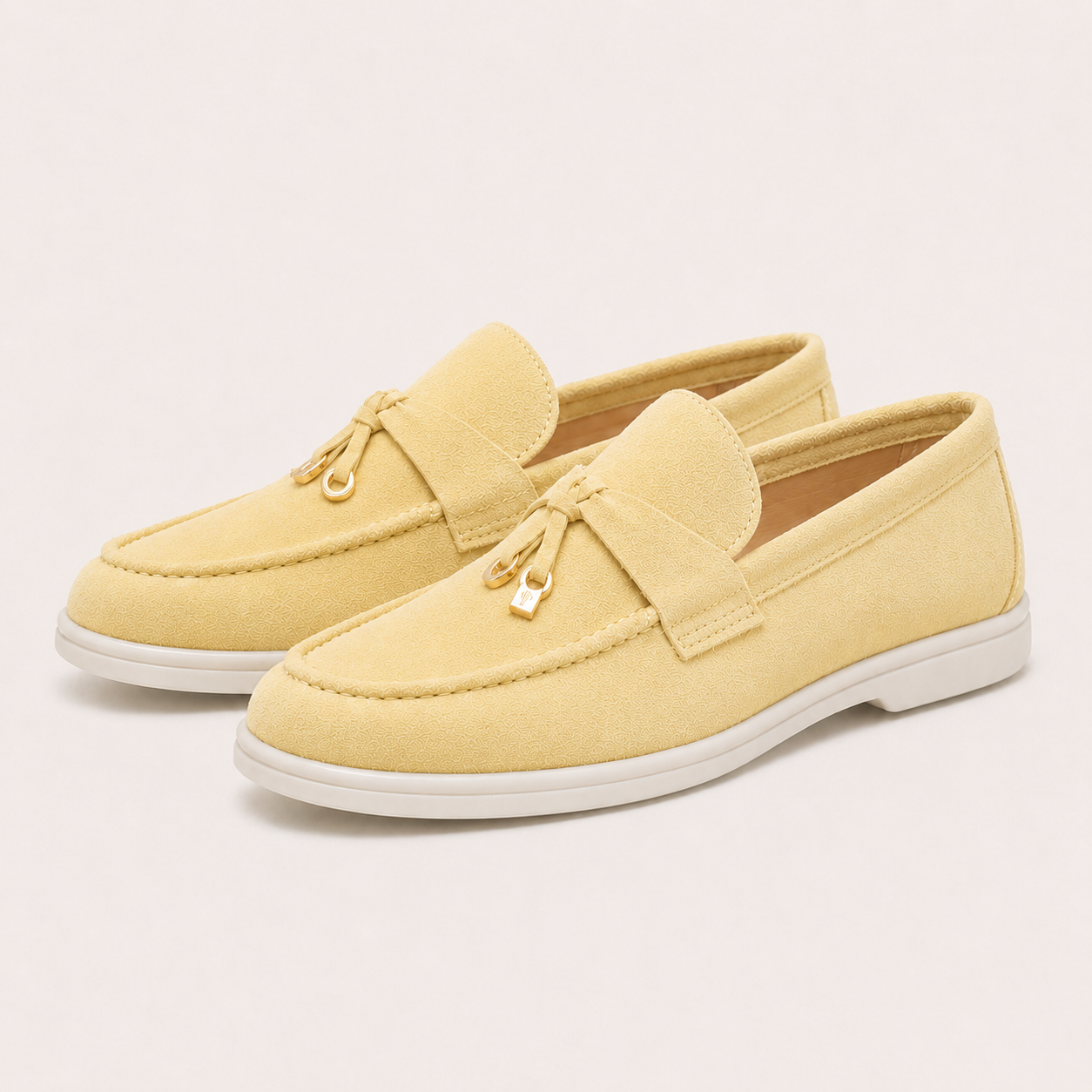 Mocassin Jaune claire à semelle confortable