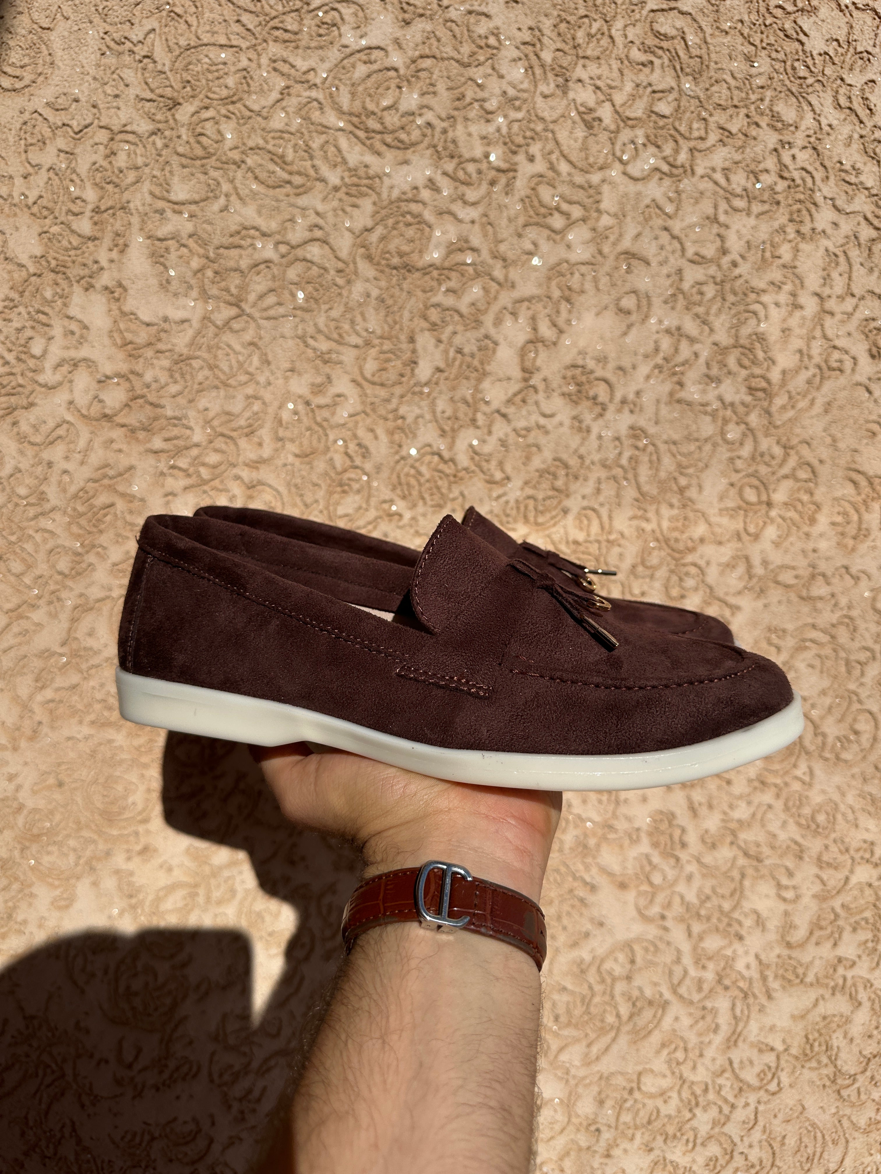 Mocassin en Marron chocolat à semelle confortable