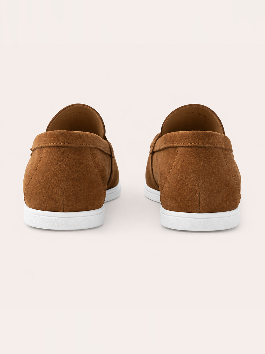 Mocassins Femme Marron Camel à Semelle Confort