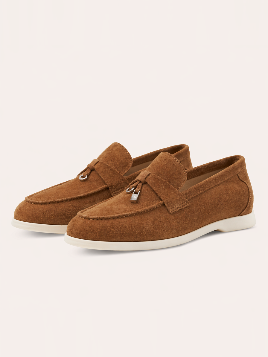 Mocassins Femme Marron Camel à Semelle Confort